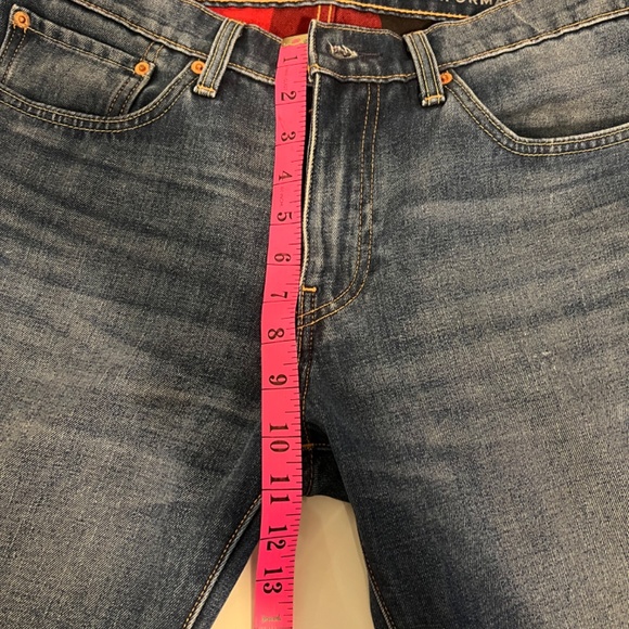 Levi's 511 Men's Plaid Slim Fit Denim Performance Jeans Plaid Lining 31W 32L - Picture 13 of 16